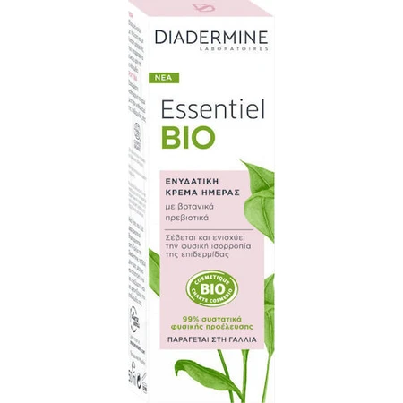 Diadermine Essentiel Bio-Feuchtigkeitsspendende Gesichtscreme mit Präbiotika 50ml