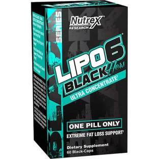 Nutrex Lipo-6 Black Hers Ultra Concentrado con Sabor Sin Sabor 60 cáps.