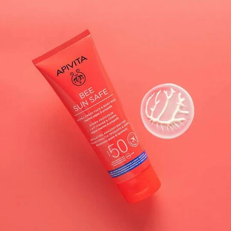 Apivita Hydra Fresh Milk Waterbestendige Zonnecrème voor gezicht en lichaam SPF50 100ml