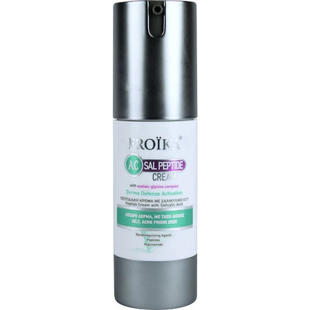 Froika AC Sal Peptide Cream 24H 24h Crème régulatrice pour le visage contre les imperfections et l'acné avec Panthenol et Peptide 30ml