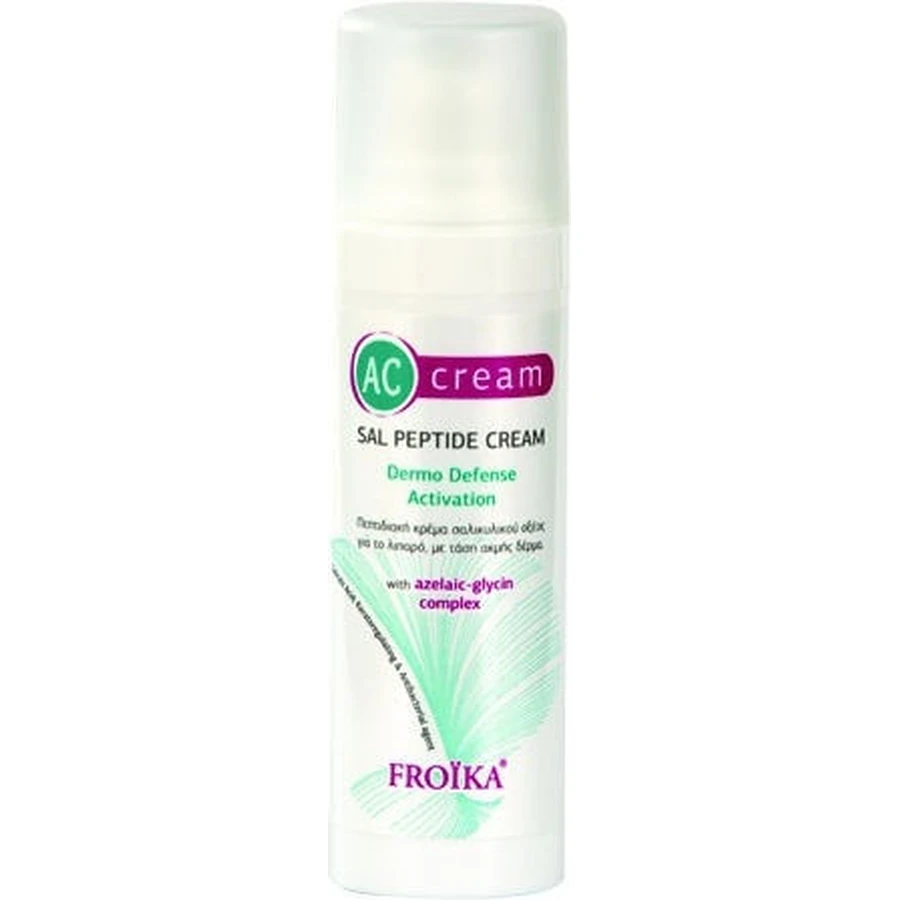 Froika AC Sal Peptide Cream 24H 24h Crème régulatrice pour le visage contre les imperfections et l'acné avec Panthenol et Peptide 30ml