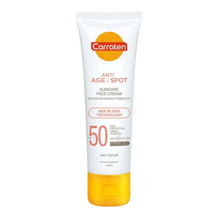 Carroten Anti-Wrinkle Light Texture Waterproof Anti-Wrinkle Face Cream with Sun Protection (SPF50) 50ml