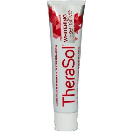 Therasol Whitening & Sensitive Pasta dentífrica para dientes sensibles , blanqueadora y antiplaca 75ml