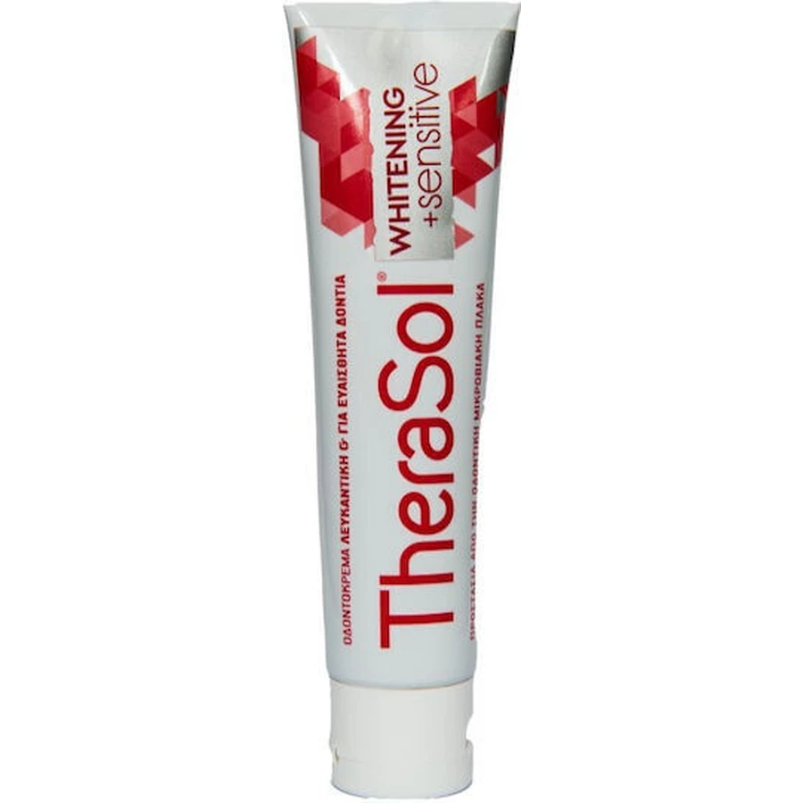 Therasol Whitening & Sensitive Pasta dentífrica para dientes sensibles , blanqueadora y antiplaca 75ml