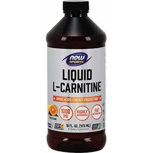 Now Foods Vloeibare L-Carnitine met Carnitine 1000mg en Citroen Smaak 473ml