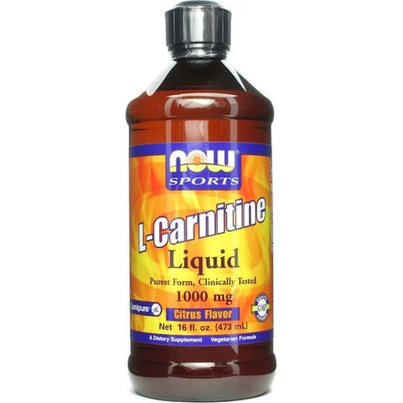 Now Foods Vloeibare L-Carnitine met Carnitine 1000mg en Citroen Smaak 473ml