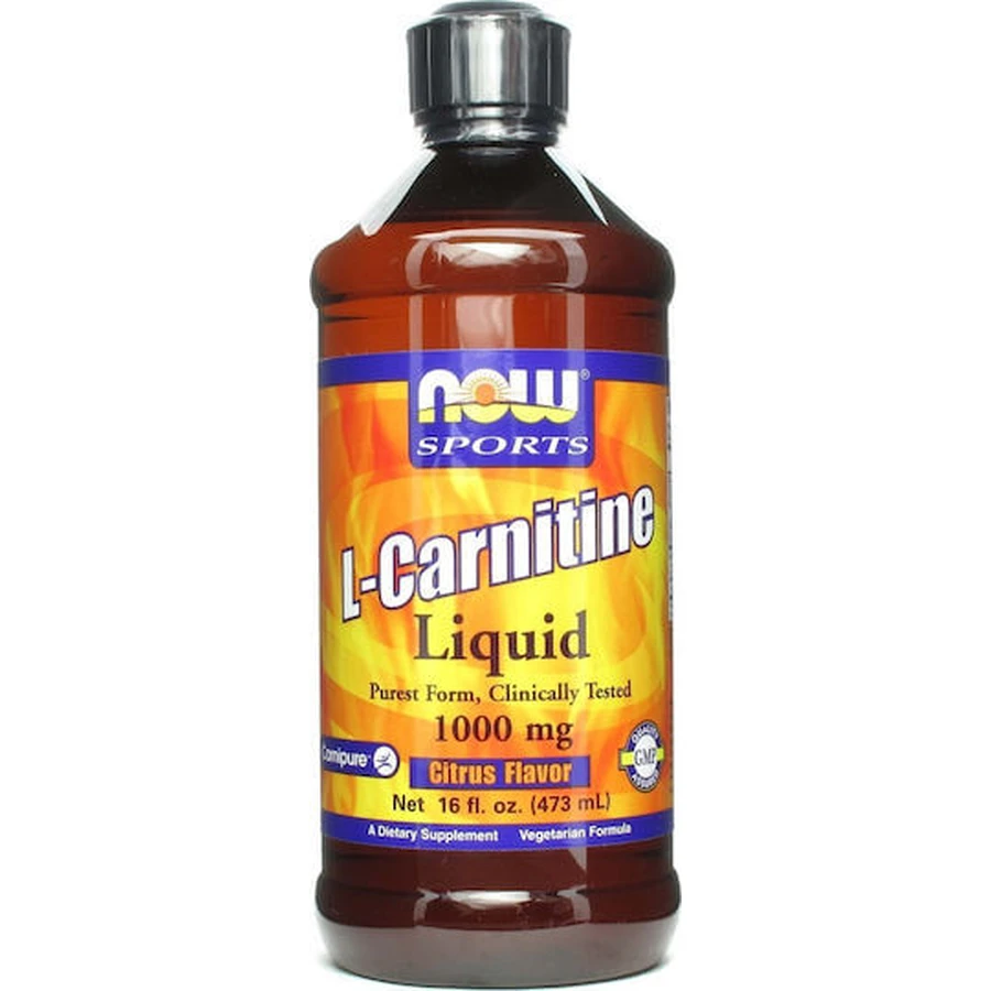 Now Foods Vloeibare L-Carnitine met Carnitine 1000mg en Citroen Smaak 473ml