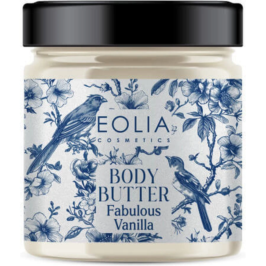 Eolia Cosmetics Beurre corporel hydratant à la vanille pour peaux sèches 200ml