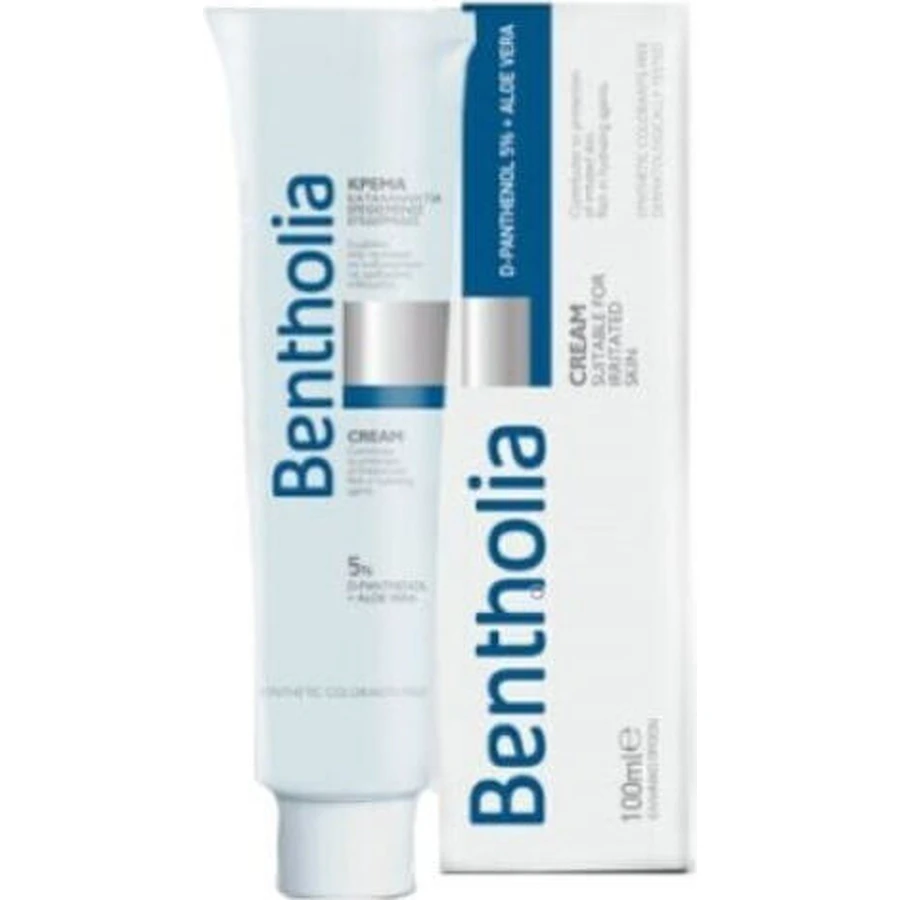 Bentholia Crema para Pieles Irritadas con D-pantenol Crema corporal regeneradora con Aloe Vera para todo tipo de pieles 100ml