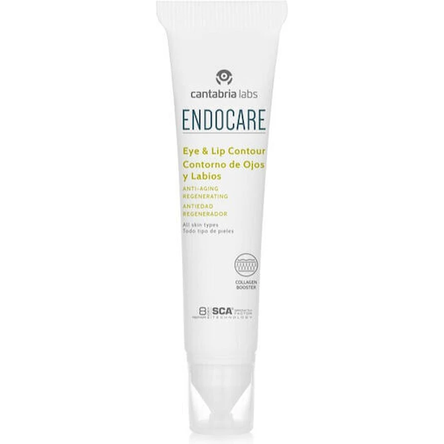 Endocare Crème hydratante et anti-âge pour les yeux et les lèvres contre les cernes 15ml