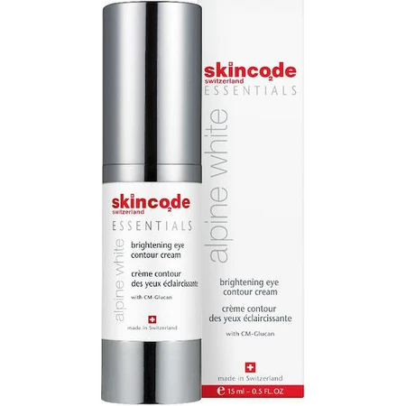 Skincode Essentials Alpine White Anti-Aging Eye Cream Anti-Wrinkle Eye Cream for Radiance 15ml