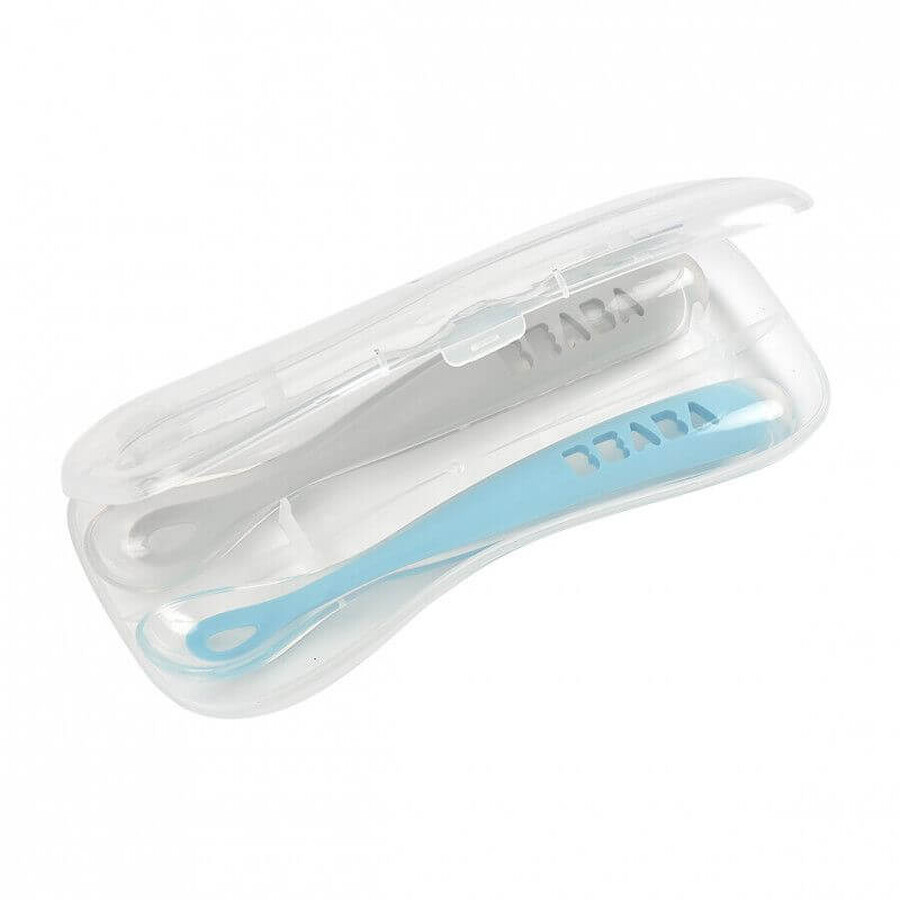 Comprar Juego de 2 cucharas de silicona, azul, B913468, Beaba Juego de 2 cucharas de silicona, azul, B913468, Beaba