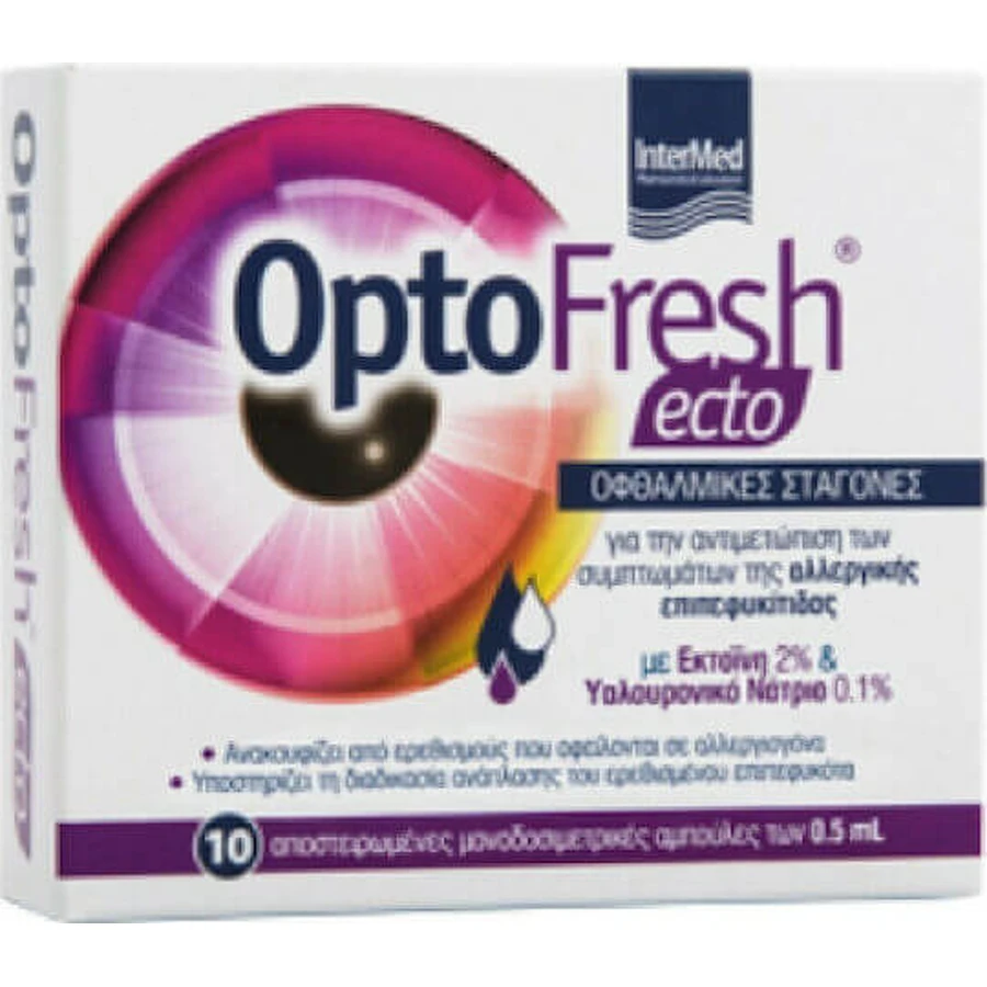 InterMed OptoFresh Ecto Acide Hyaluronique Collyre 10x0.5ml