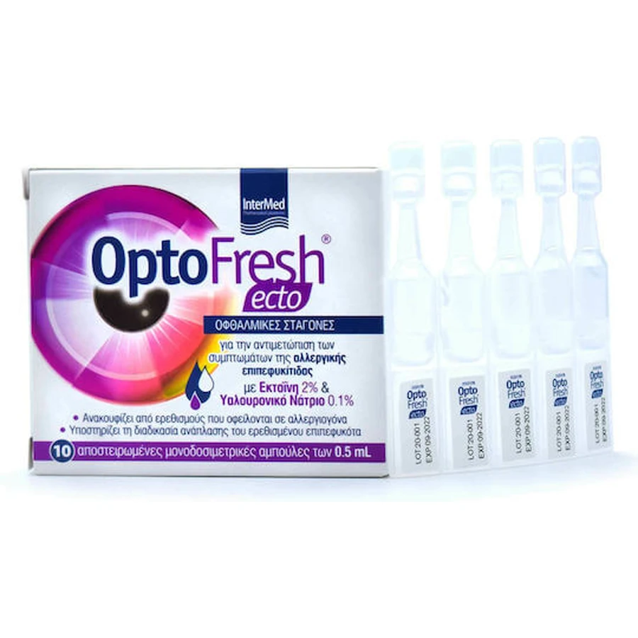 InterMed OptoFresh Ecto Acide Hyaluronique Collyre 10x0.5ml