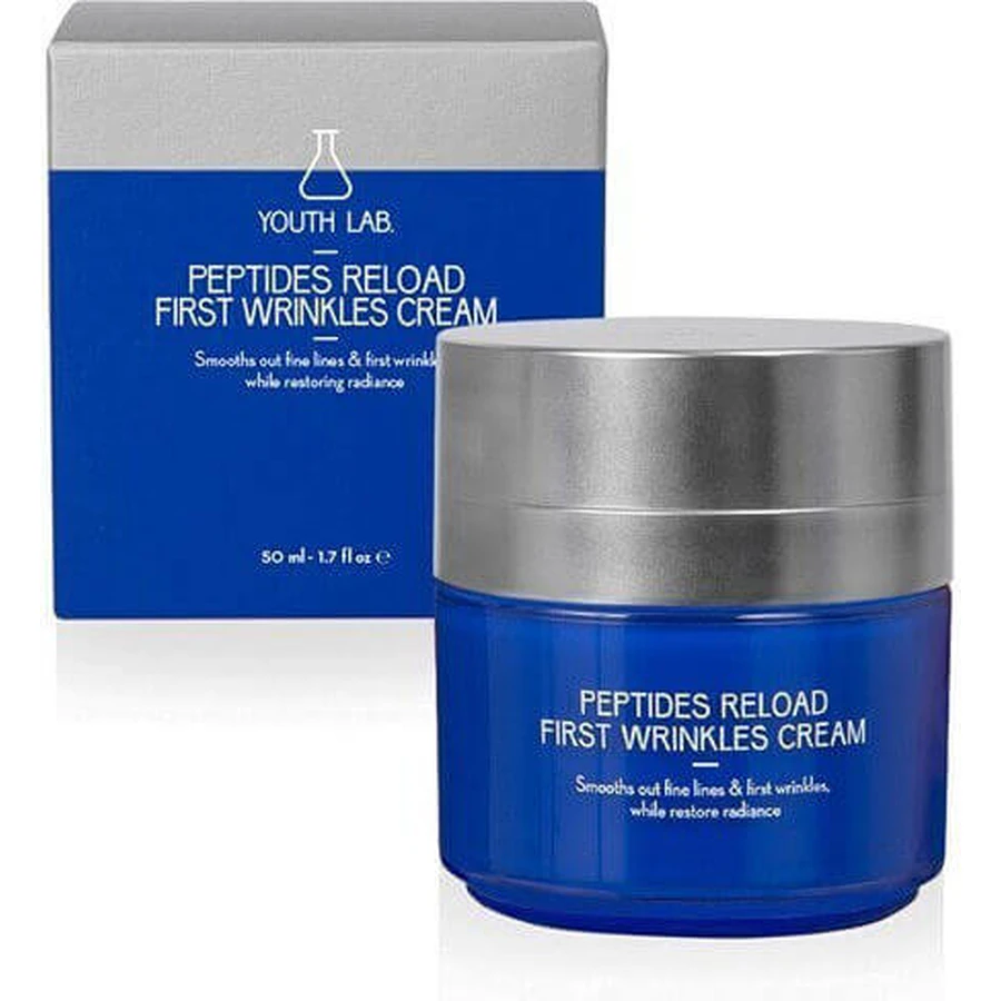 Youth Lab. Peptiden Herladen Eerste Rimpels 24u Hydraterende en Anti-Ageing Gezichtscrème met Hyaluronzuur en Peptiden 50ml