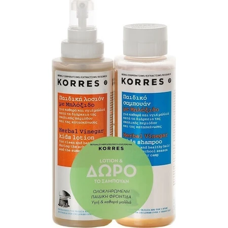 Korres Läusebehandlung Shampoo & Lotion mit Apfelweinessig für Kinder 300ml