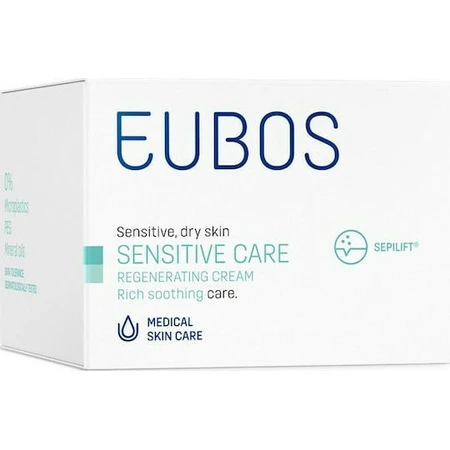 Eubos Sensitive Moisturizing and Rebuilding Night Cream for Face with Collagen 50ml