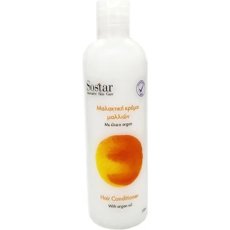 Sostar Avec Huiles d'Argan et Protéines Conditionneur Hydratant pour Cheveux Secs 250gr 250ml