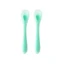 Set of 2 silicone spoons, Blue, Mombella