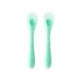 Set of 2 silicone spoons, Blue, Mombella