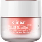 Clinea Reset n' Glow Tagescreme mit SPF20 für Anti-Ageing und Ausstrahlung mit Niacinamid und Präbiotika 50ml