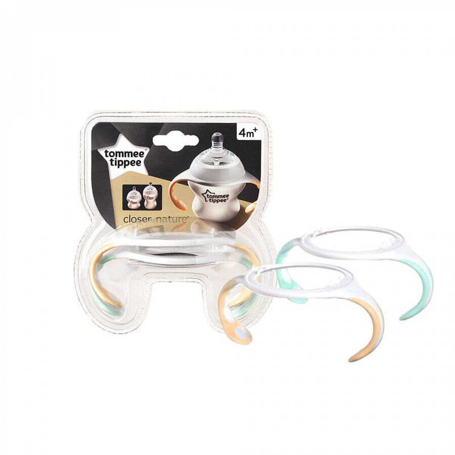 Acquista Set di 2 manici per bottiglia, arancione, 4 mesi+ Tommee Tippee Set di 2 manici per bottiglia, arancione, 4 mesi+ Tommee Tippee