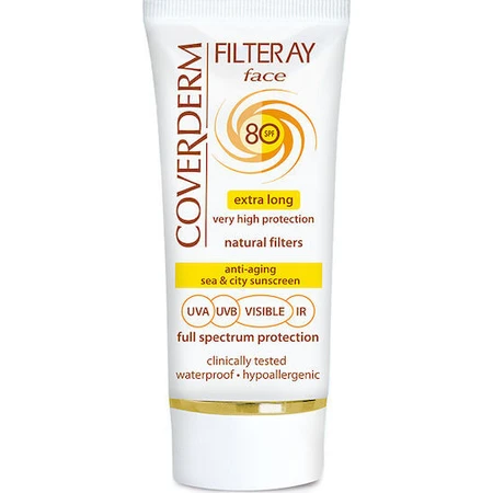 Coverderm Filteray Waterbestendige Gezichtscrème SPF80 50ml