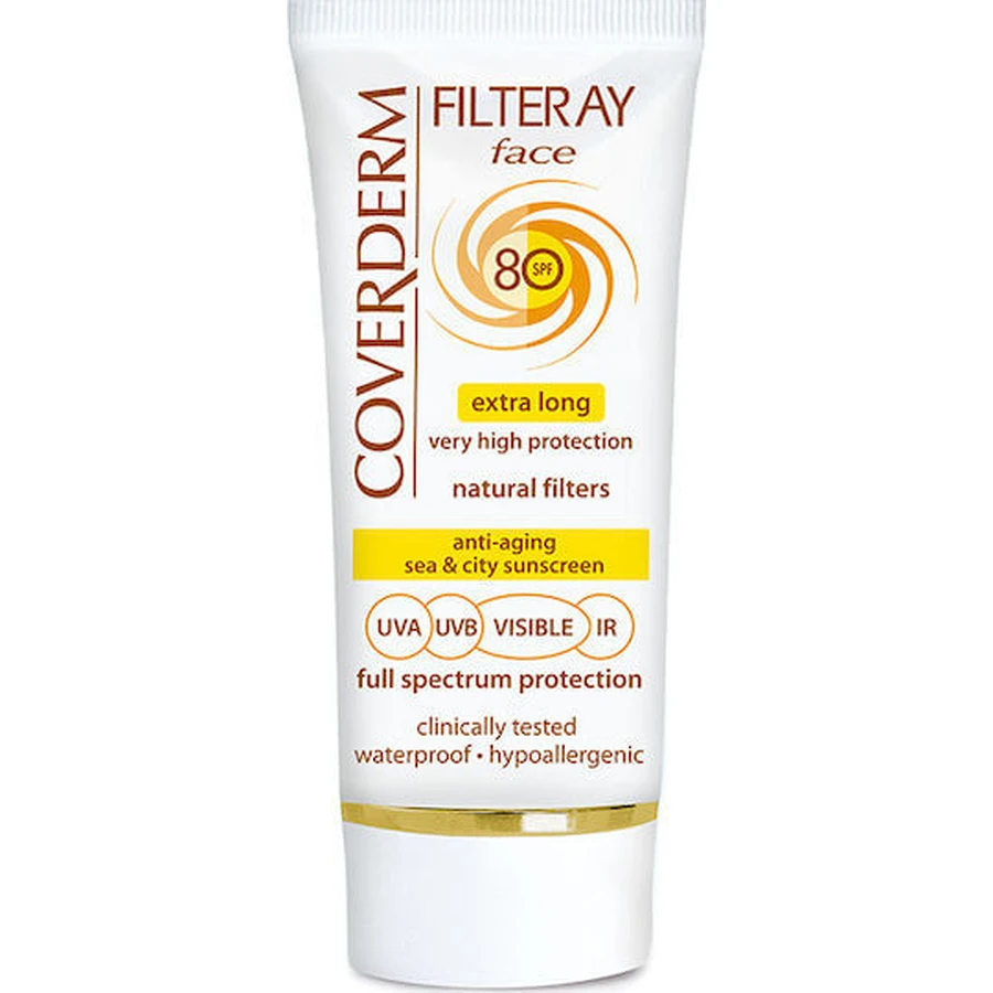 Coverderm Filteray Waterbestendige Gezichtscrème SPF80 50ml