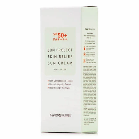 Thank You Farmer Sun Project Sun Project Crema Facial Protectora Solar SPF50 50ml