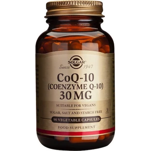 Solgar COQ-10 (Coenzima Q-10) Sin Gluten 30mg 90 cápsulas vegetales