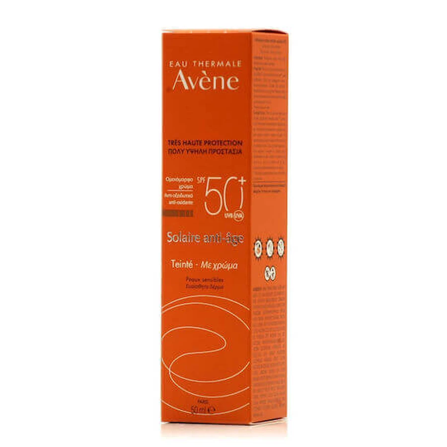 Eau Thermale Avène Crème solaire visage résistante à l'eau SPF50 avec pigment anti-âge 50ml