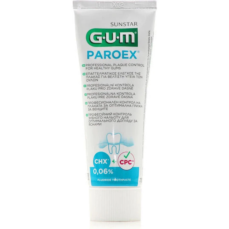 GUM Paroex 0 06% Zahnpasta für bakteriellen Zahnbelag 75ml