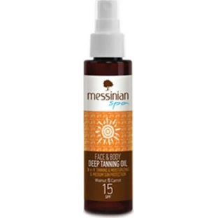 Messinian Spa Walnut & Carrot Face & Body Sun Protection Oil SPF15 Spray 100ml