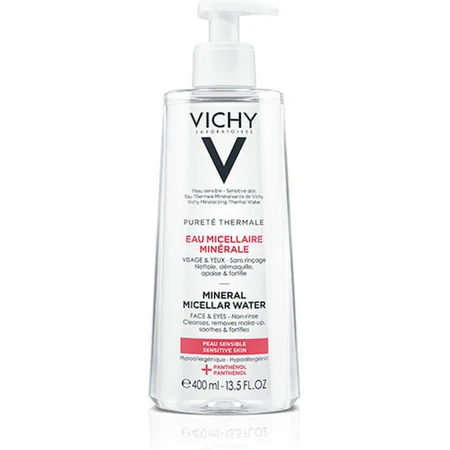 Vichy Purete Thermale Agua Micelar Desmaquillante Rostro y Ojos 400ml