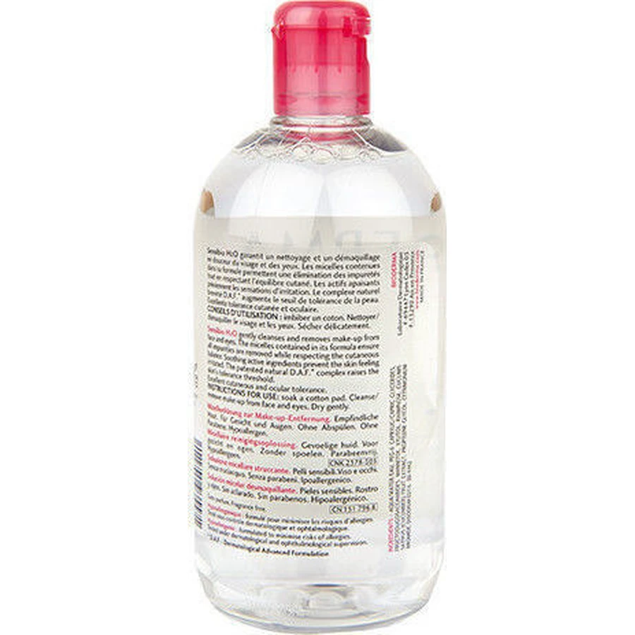 Bioderma Sensibio H2O Micellair Water Make-up Verwijderend Gezicht & Ogen 500ml