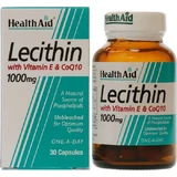 Health Aid Lecithin with Vitamin E & Q10 1000mg with Flavor Unflavoured 30 caps