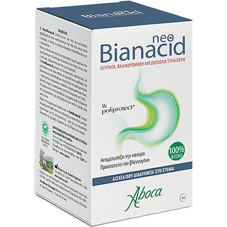 Aboca Neo Bianacid Gluten Free 45 tabs