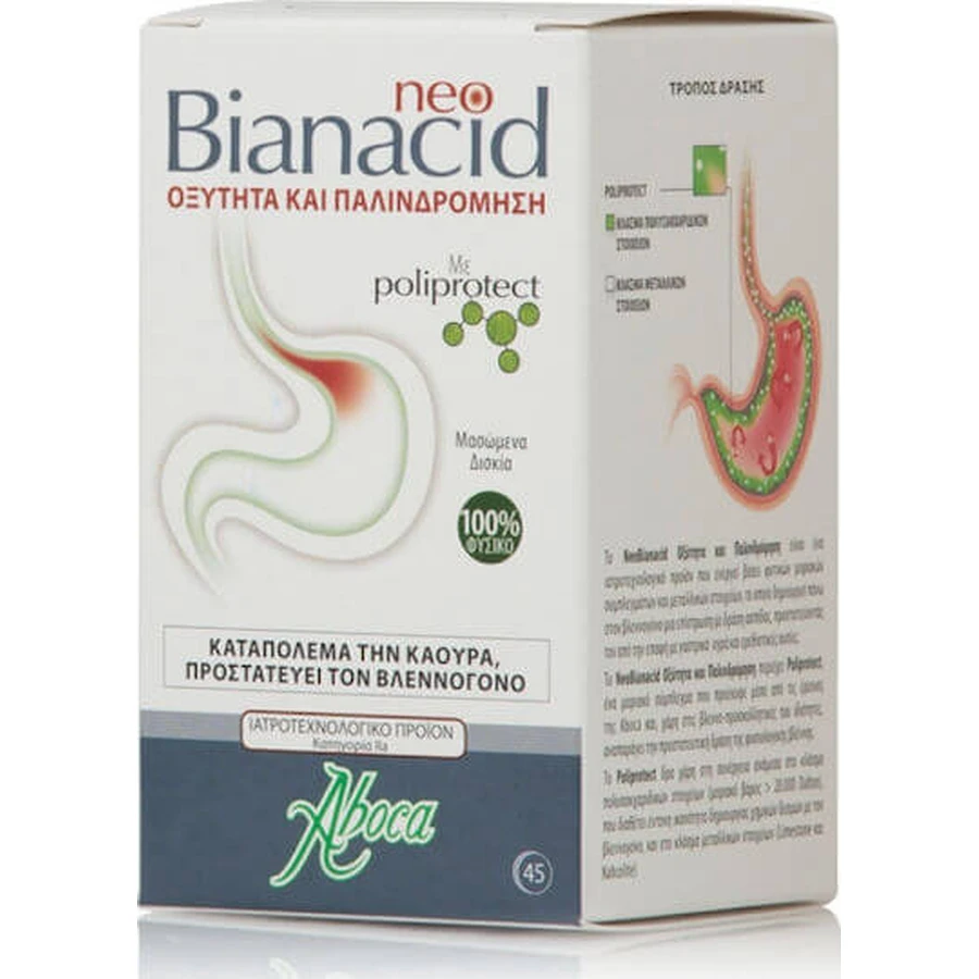 Aboca Neo Bianacid Gluten Free 45 tabs