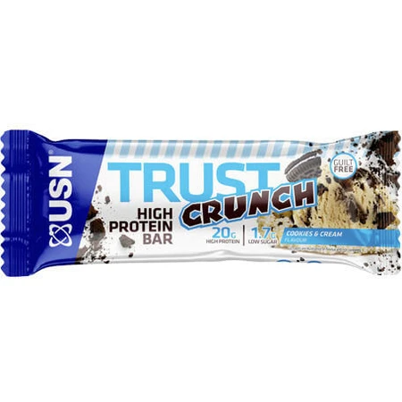 USN Trust Crunch Repen met 20gr Eiwit & Koekjes & Crème smaak 12x60gr