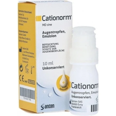 Santen Cationorm Gotas Oculares para Ojos Secos 10ml