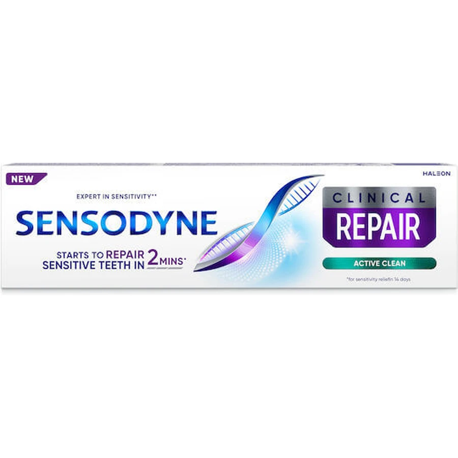 Sensodyne Clinical Repair Active Clean Toothpaste for Sensitive Teeth 75ml