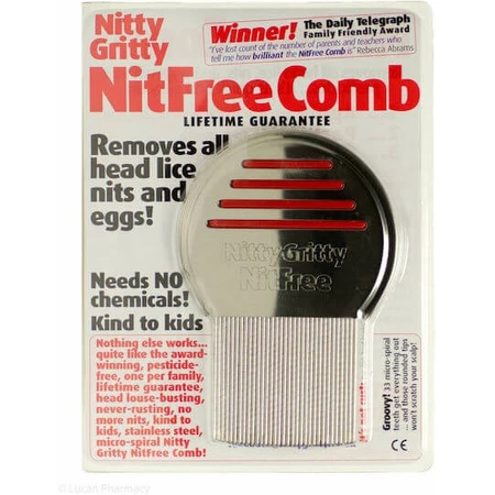 Nitty Gritty Nitfree Nitty Gritty Nitfree Traitement des poux Peigne rouge 1pc