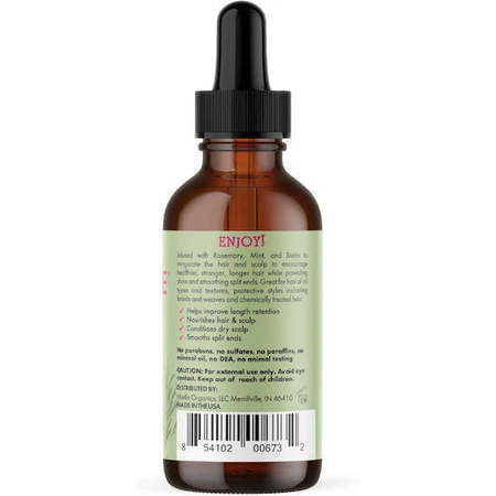 Mielle Organics Rozemarijn Munt Haarolie tegen gespleten haarpunten 59ml