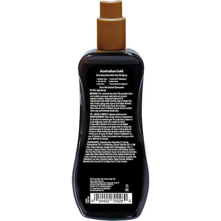 Australian Gold Bronzing Intensifier Waterproof Dry Bronzing Oil for Body Spray 237ml