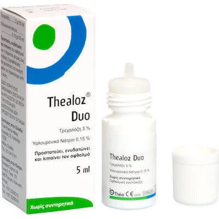 Thea Pharma Hellas Thealoz Duo Hyaluronzuur Oogdruppels voor Droge Ogen 5ml