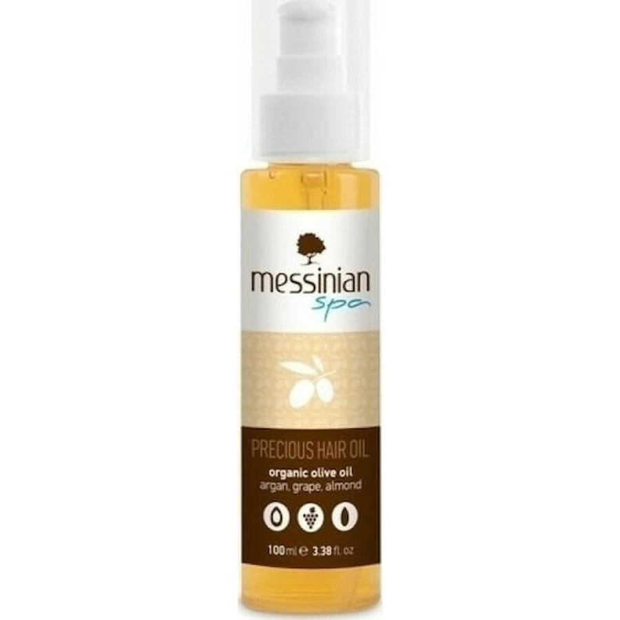 Messinian Spa Precious Argan Hair Oil Aceite capilar de argán para reparar las puntas abiertas 100ml