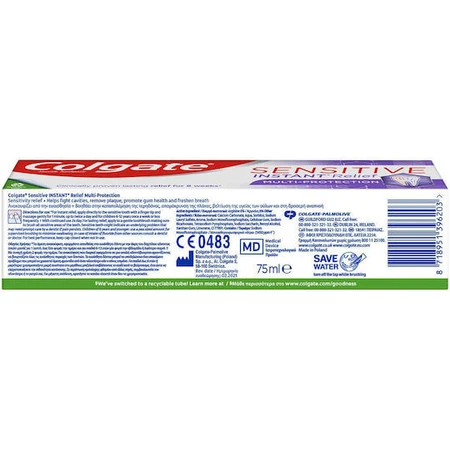 Colgate Sensitive Sensitive Instant Relief Repair & MultiProtection Toothpaste Toothpaste for Sensitive Teeth 75ml