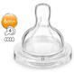 Juego de 2 tetinas Classic, +6 meses, SCF634/27, Philips Avent