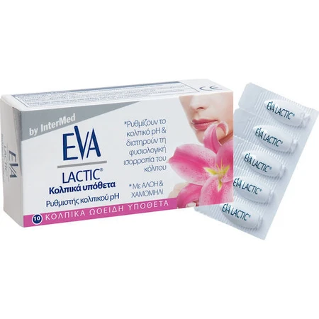 InterMed Eva Intima Ovules Lactiques Produits d'Hygiène Intime 10pcs