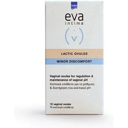 InterMed Eva Intima Ovules Lactiques Produits d'Hygiène Intime 10pcs